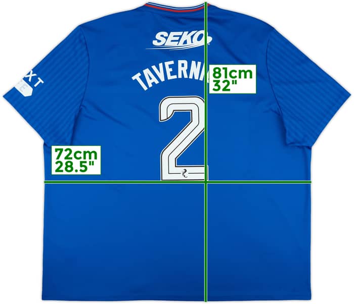 2023-24 Rangers Home Shirt Tavernier #2 - 9/10 - (4XL)