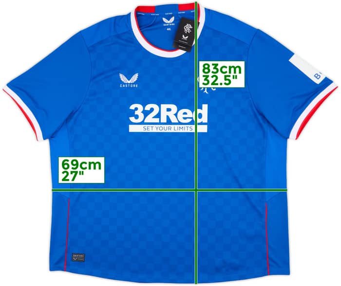 2022-23 Rangers Home Shirt (4XL)