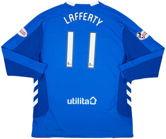 2018-19 Rangers Home L/S Shirt Lafferty #11 - 10/10 - (4XL)
