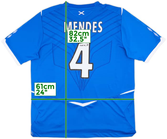 2008-09 Rangers Home Shirt Mendes #4 - 6/10 - (XXL)