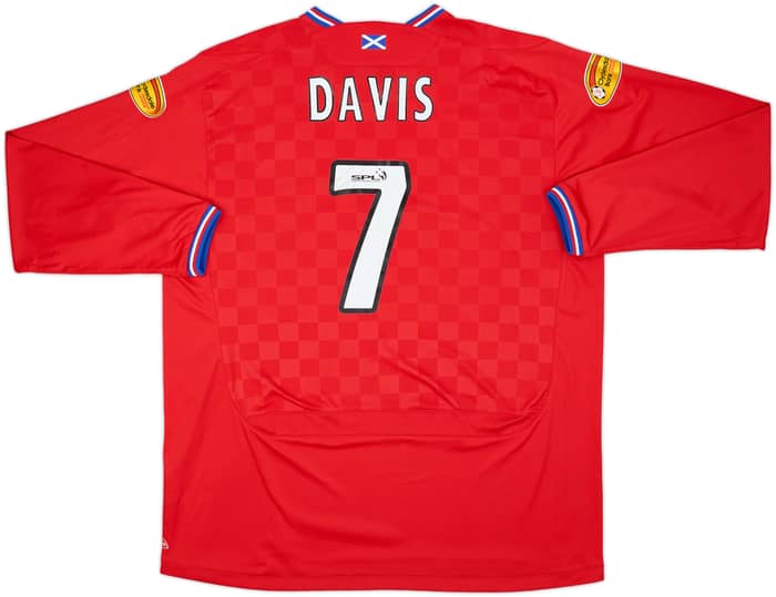 2009-10 Rangers Away L/S Shirt Davis #7 - 7/10 - (XXL)