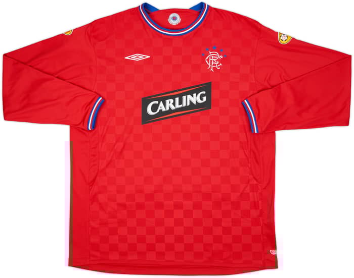 2009-10 Rangers Away L/S Shirt Davis #7 - 7/10 - (XXL)