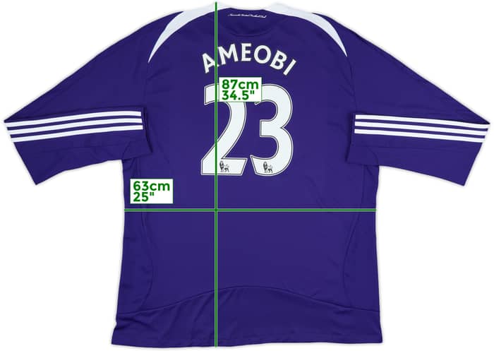 2008-09 Newcastle Away L/S Shirt Ameobi #23 - 10/10 - (XXL)