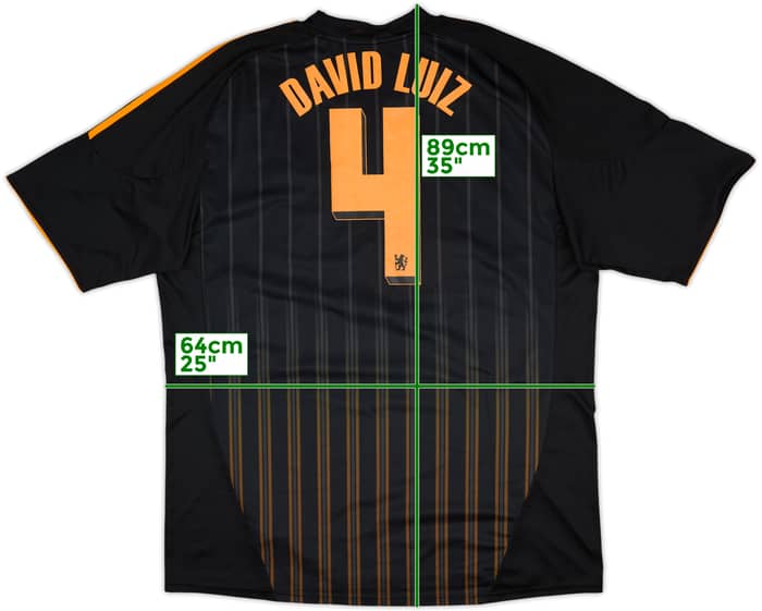 2010-11 Chelsea Away Shirt David Luiz #4 - 7/10 - (3XL)