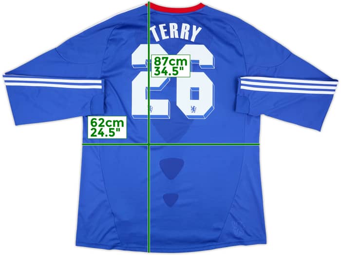 2010-11 Chelsea Home L/S Shirt Terry #26 - 8/10 - (XXL)