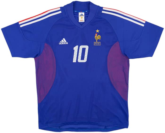 2002-04 France Home Shirt Zidane #10 - 7/10 - (M)