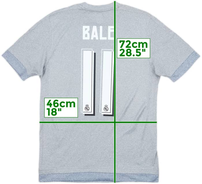 2015-16 Real Madrid Away Shirt Bale #11 - 6/10 - (S)