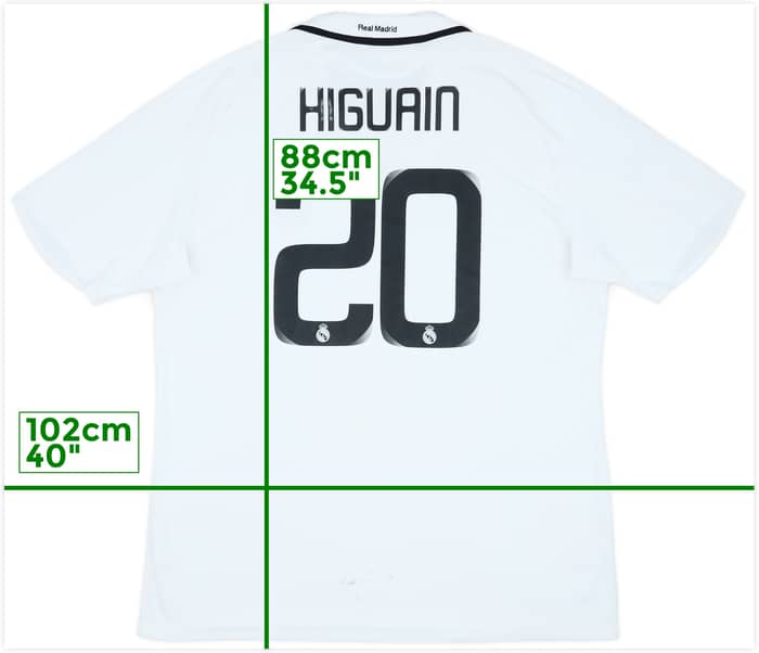 2008-09 Real Madrid Home Shirt Higuain #20 - 6/10 - (XXL)
