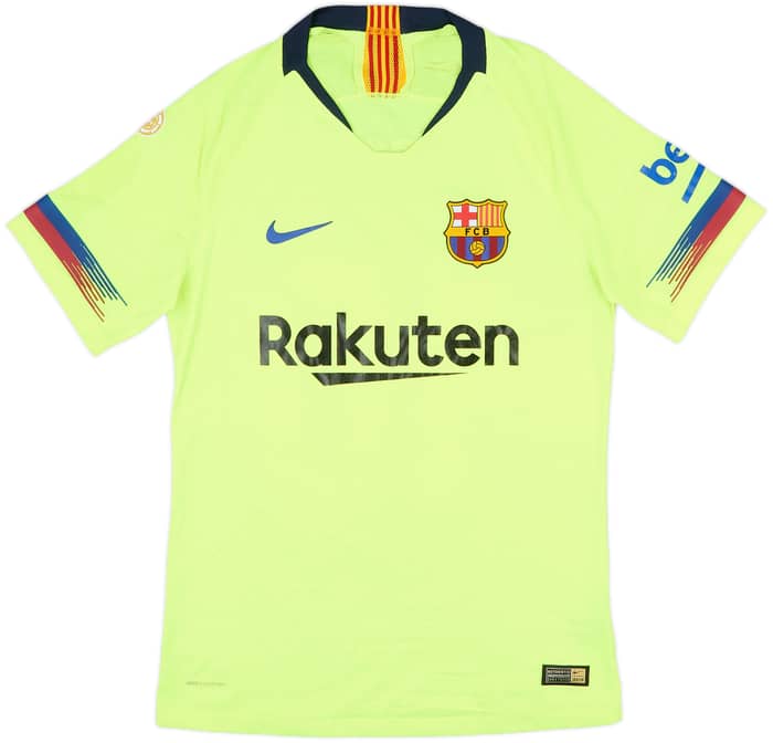 2018-19 Barcelona Authentic Away Shirt Messi #10 - 5/10 - (S)