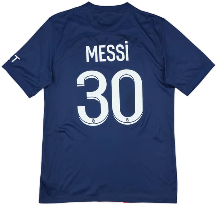 2022-23 Paris Saint-Germain Home Shirt Messi #30 - 7/10 - (M)