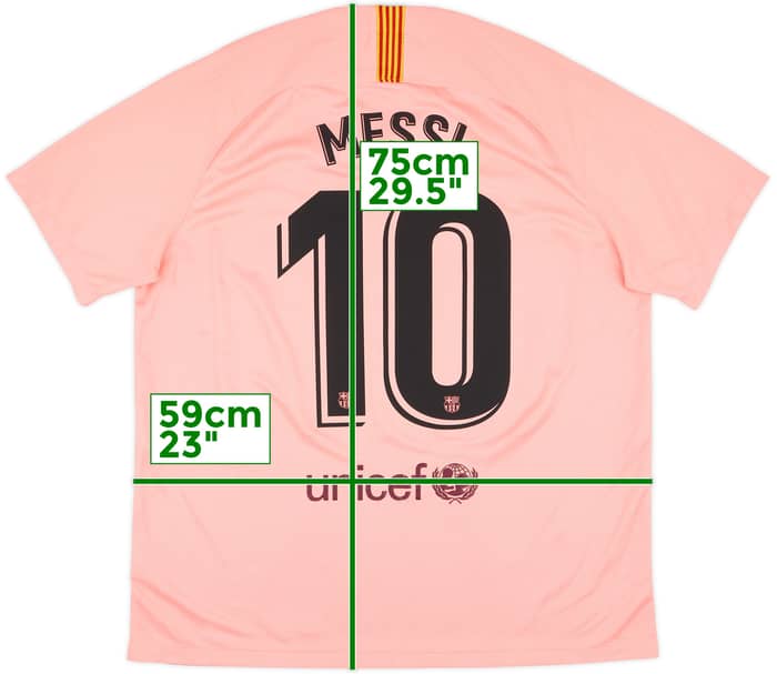 2018-19 Barcelona Third Shirt Messi #10 - 7/10 - (XL)