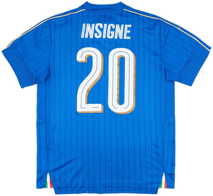2016-17 Italy Home Shirt Insigne #20 - 4/10 - (L)