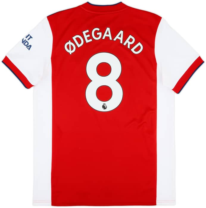 2021-22 Arsenal Home Shirt Odegaard #8 - 10/10 - (L)