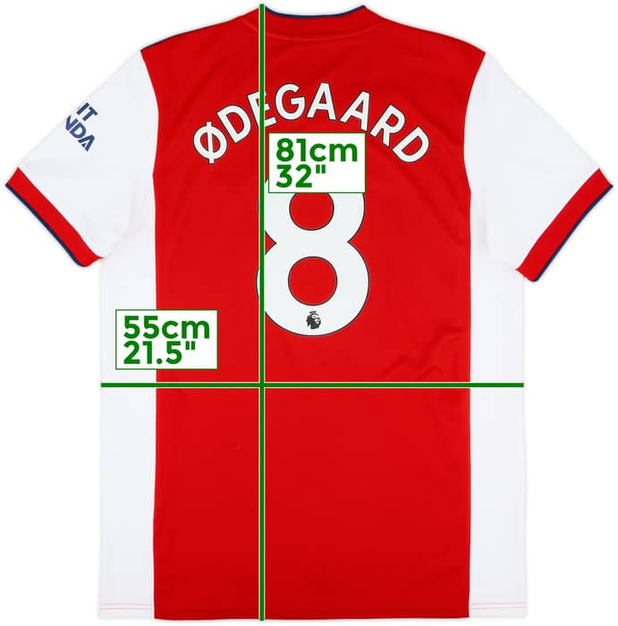 2021-22 Arsenal Home Shirt Odegaard #8 - 10/10 - (L)