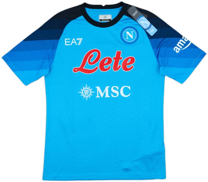 2022-23 Napoli Authentic Home Shirt Kvaratskhelia #77 (M)