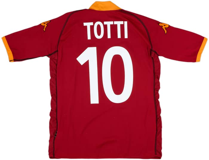 2002-03 Roma Home Shirt Totti #10 - 8/10 - (L)