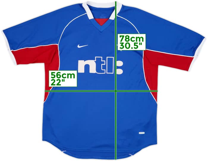 2001-02 Rangers Home Shirt - 8/10 - (L/XL)