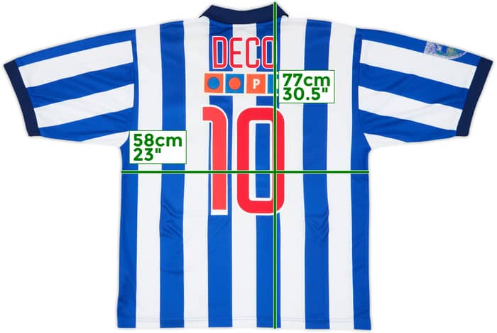 2002-03 Porto Home Shirt Deco #10 - 7/10 - (XL)