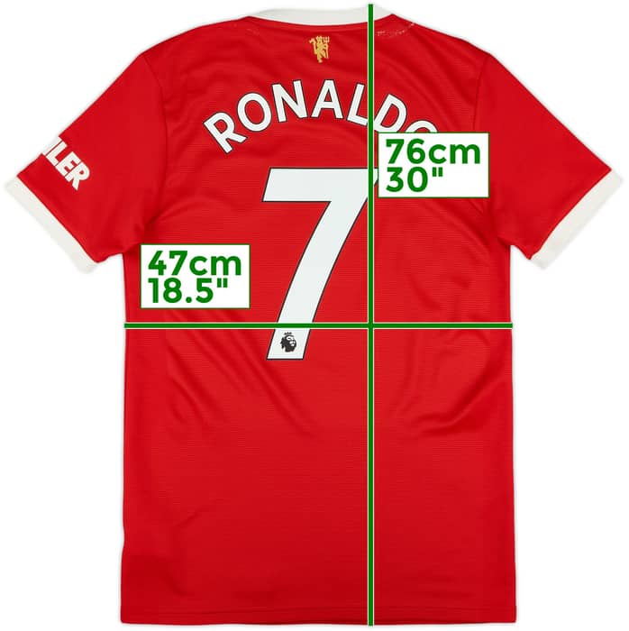 2021-22 Manchester United Home Shirt Ronaldo #7 - 7/10 - (S)