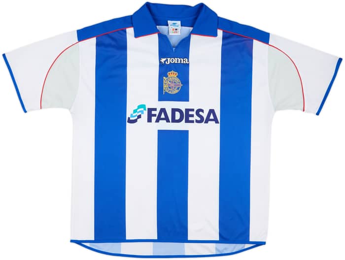 2001-02 Deportivo de La Coruna Home Shirt - 5/10 - (XL)