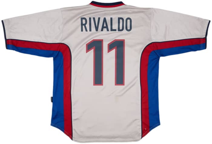 1998-01 Barcelona Away Shirt Rivaldo #11 - 8/10 - (L)