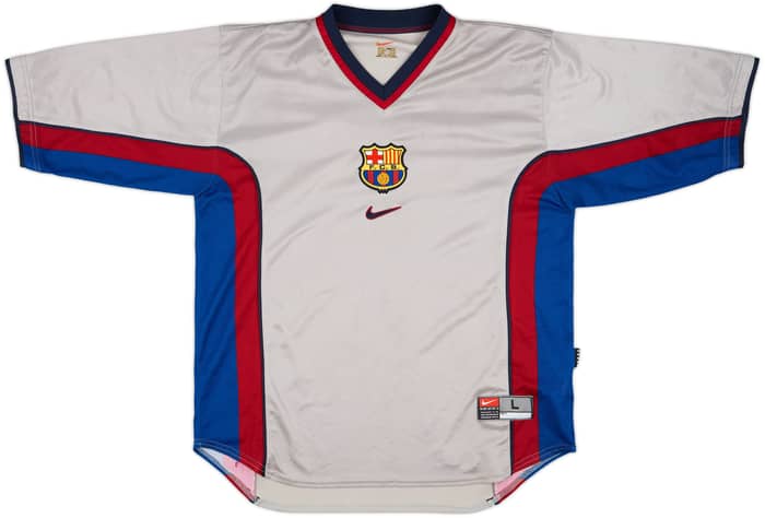 1998-01 Barcelona Away Shirt Rivaldo #11 - 8/10 - (L)
