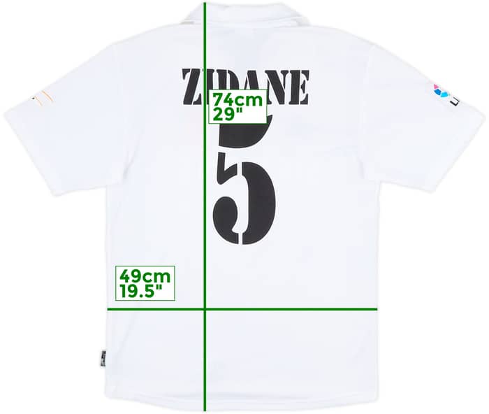 2002-03 Real Madrid Centenary Home Shirt Zidane #5 - 8/10 - (S)