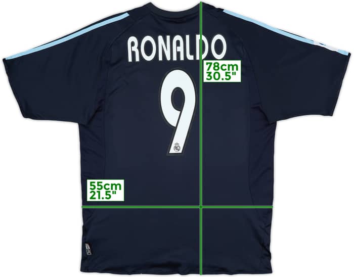 2003-04 Real Madrid Away Shirt Ronaldo #9 - 8/10 - (L)