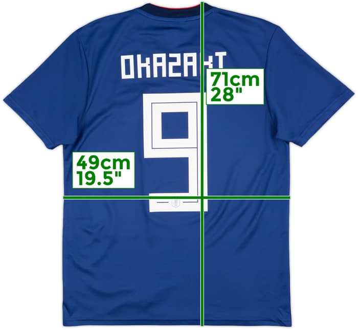 2018-19 Japan Home Shirt Okazaki #9 - 10/10 - (L)