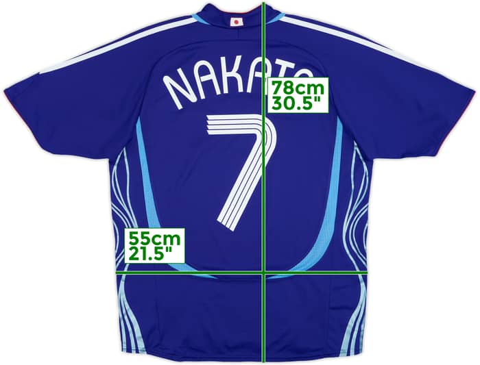 2006-08 Japan Home Shirt Nakata #7 - 7/10 - (M)