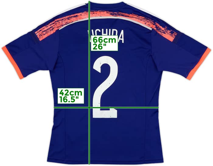 2013-15 Japan Home Shirt Uchida #2 - 5/10 - (S)