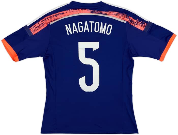 2013-15 Japan Home Shirt Nagatomo #5 - 7/10 - (S)