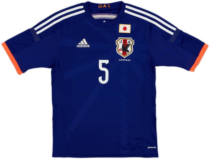 2013-15 Japan Home Shirt Nagatomo #5 - 7/10 - (S)