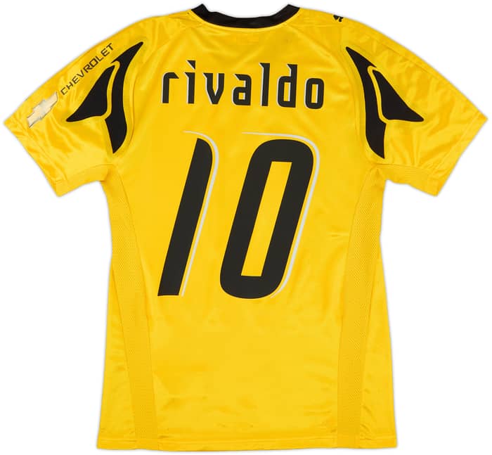 2007-08 AEK Athens Home Shirt Rivaldo #10 (S)