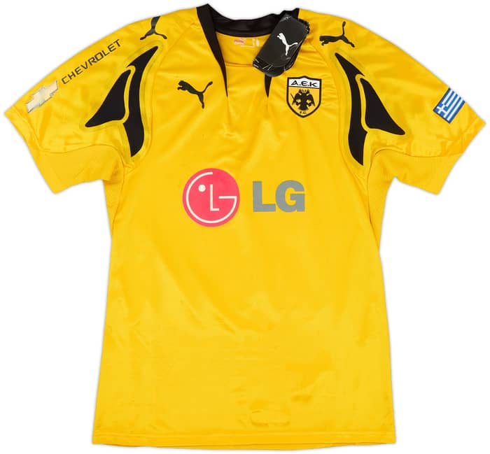 2007-08 AEK Athens Home Shirt Rivaldo #10 (S)