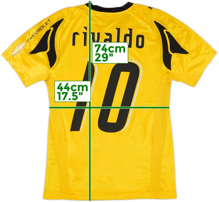 2007-08 AEK Athens Home Shirt Rivaldo #10 (S)