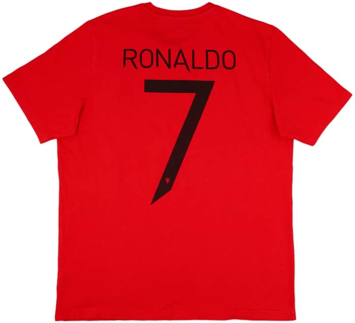 2021-22 Manchester United adidas 'CR7' Cotton Tee - 9/10 - (L)