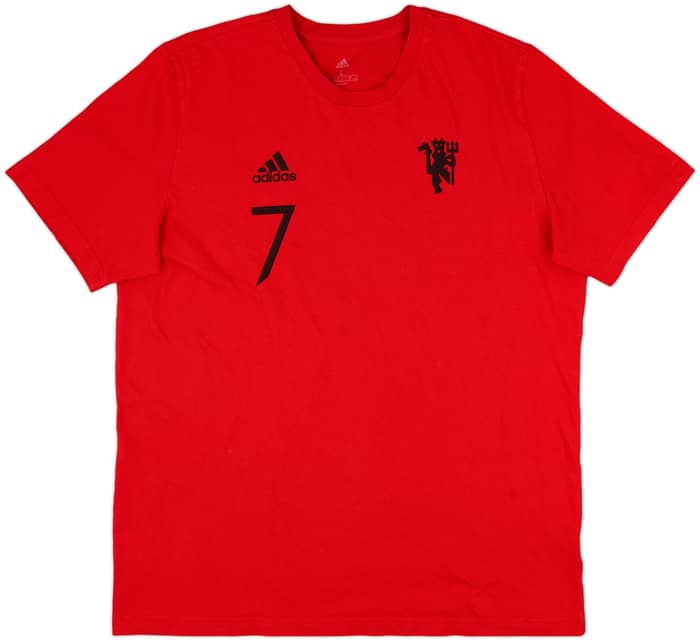 2021-22 Manchester United adidas 'CR7' Cotton Tee - 9/10 - (L)