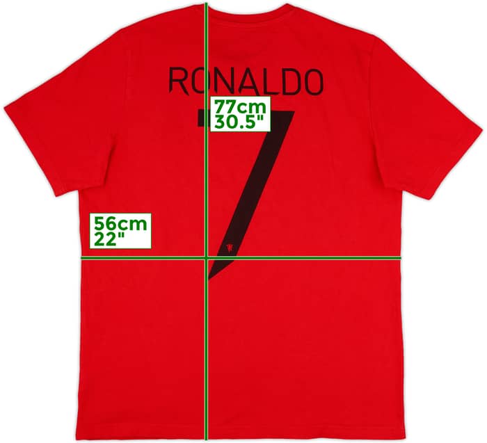 2021-22 Manchester United adidas 'CR7' Cotton Tee - 9/10 - (L)