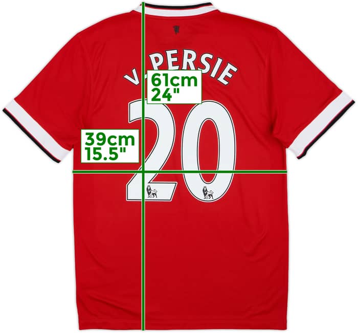2014-15 Manchester United Home Shirt V.Persie #20 - 8/10 - (S)