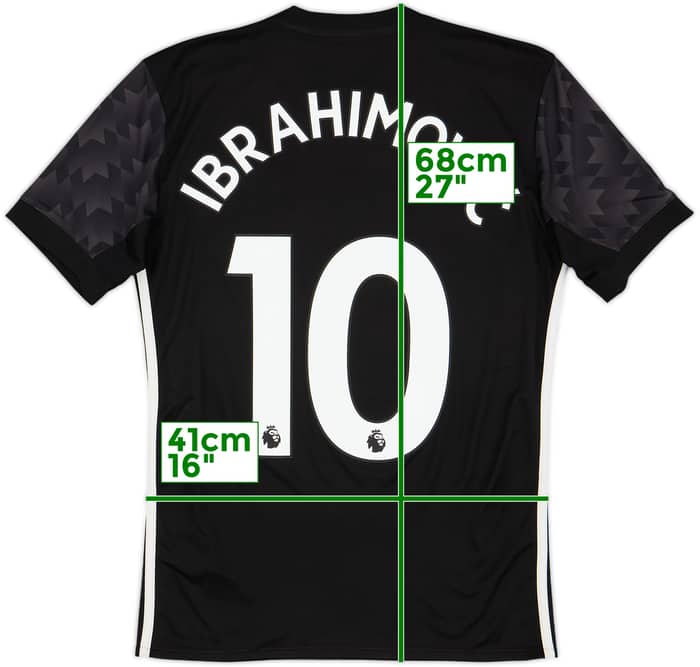 2017-18 Manchester United Away Shirt Ibrahimovic #10 - 8/10 - (XS)