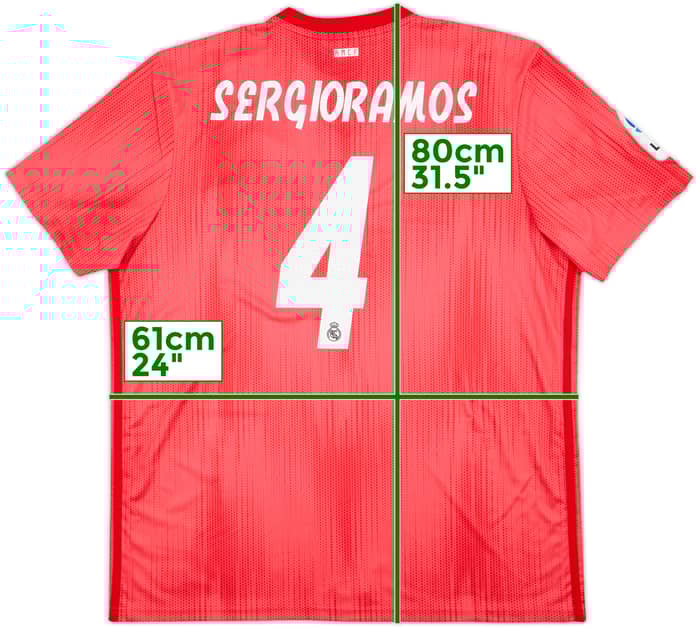 2018-19 Real Madrid Third Shirt Sergio Ramos #4 (XL)