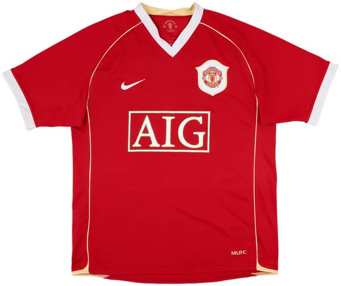 2006-07 Manchester United Home Shirt Scholes #18 - 7/10 - (M)