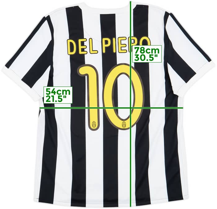 2009-10 Juventus Home Shirt Del Piero #10 - 10/10 - (XL)
