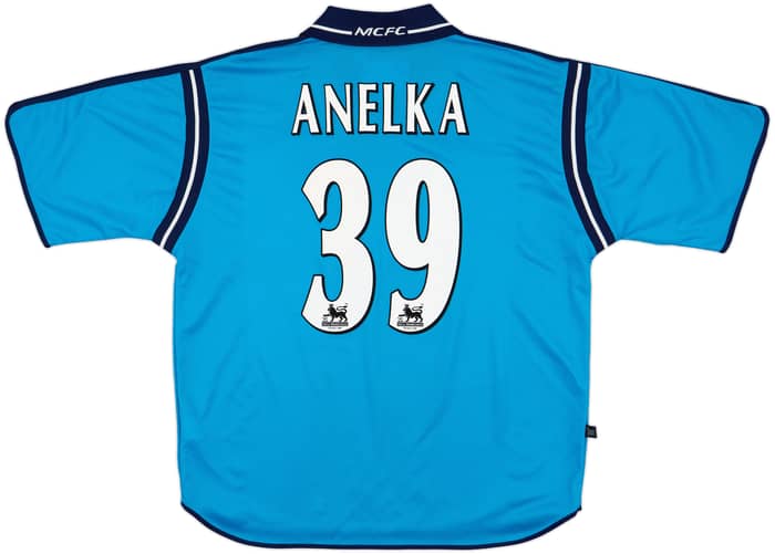 2002-03 Manchester City Home Shirt Anelka #39 - 8/10 - (L)
