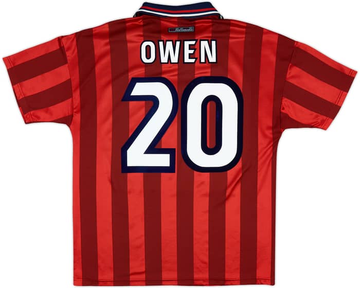 1997-99 England Away Shirt Owen #20 - 8/10 - (L)