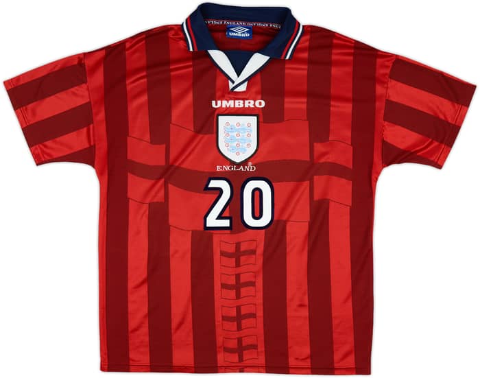 1997-99 England Away Shirt Owen #20 - 8/10 - (L)