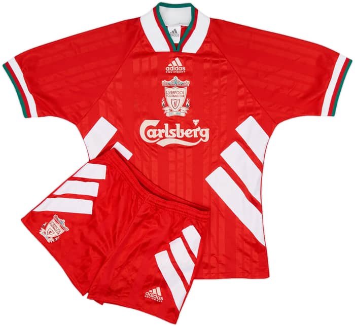 1993-95 Liverpool Home Shirt & Shorts - 8/10 - (S)