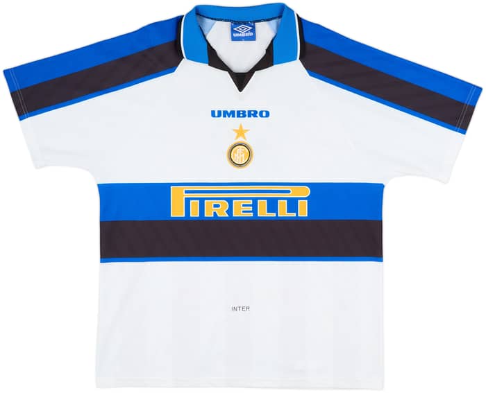 1996-97 Inter Milan Away Shirt Djorkaeff #6 - 9/10 - (XL)