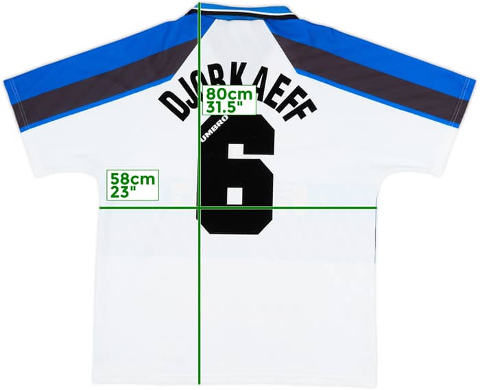 1996-97 Inter Milan Away Shirt Djorkaeff #6 - 9/10 - (XL)